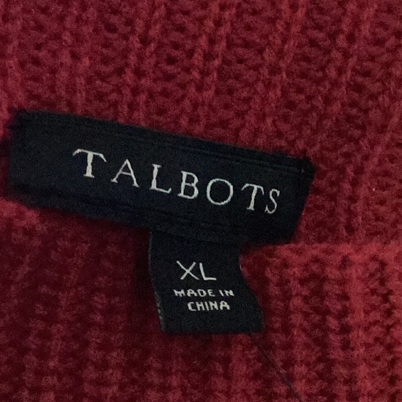 Gorgeous, never worn sweater!  Beautiful BRGHT  red! - Picture 5 of 7